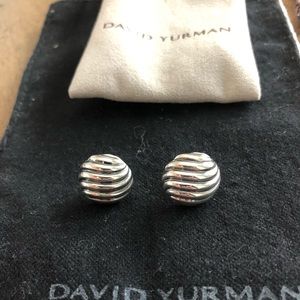 David Yurman sculpted cable earrings